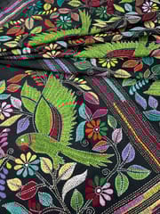 PARROT Kanthawork Saree