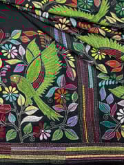 PARROT Kanthawork Saree