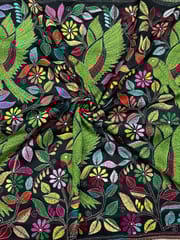 PARROT Kanthawork Saree