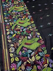 PARROT Kanthawork Saree