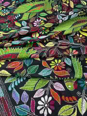PARROT Kanthawork Saree