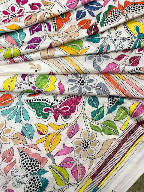 BUTTERFLY Kanthawork Saree