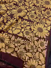 SUNFLOWER Kanthawork Saree