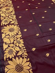 SUNFLOWER Kanthawork Saree