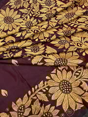 SUNFLOWER Kanthawork Saree