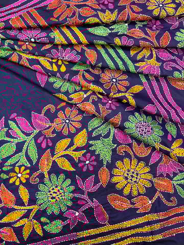 PHOOLBAGH Kanthawork Saree