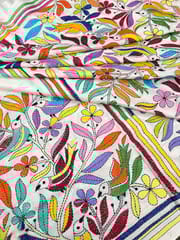 BIRD PARADISE Kanthawork Saree