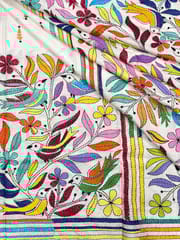 BIRD PARADISE Kanthawork Saree