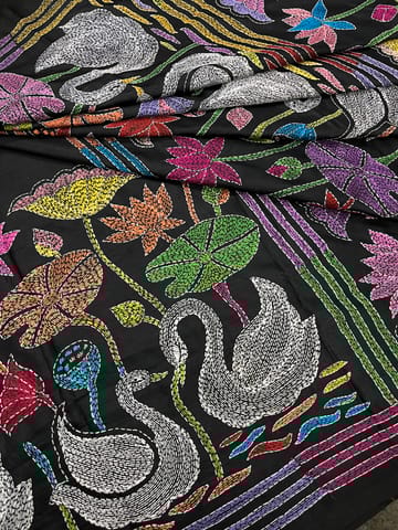 RAJHAMSA Kanthawork Saree