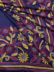 HAPPY FLOWERS Kanthawork Saree