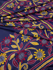 HAPPY FLOWERS Kanthawork Saree