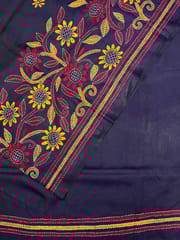 HAPPY FLOWERS Kanthawork Saree
