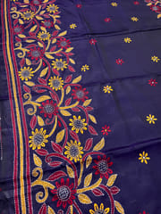 HAPPY FLOWERS Kanthawork Saree