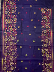 HAPPY FLOWERS Kanthawork Saree