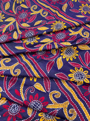 HAPPY FLOWERS Kanthawork Saree