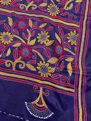 HAPPY FLOWERS Kanthawork Saree