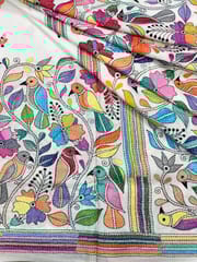 BIRD PARADISE Kanthawork Saree