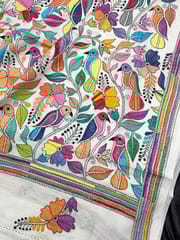 BIRD PARADISE Kanthawork Saree