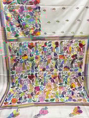 BIRD PARADISE Kanthawork Saree