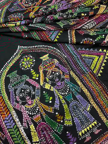 VILLAGE THEME Kanthawork Saree