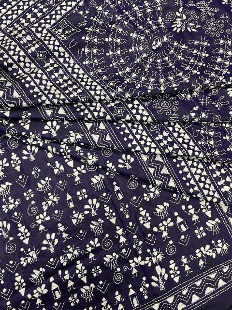 WARLI Kanthawork Saree