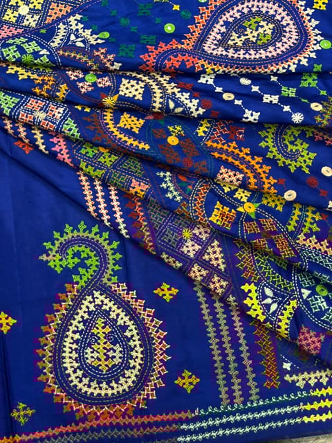 RANGOLI Kutchwork Saree
