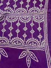MAHAL Kutchwork Saree