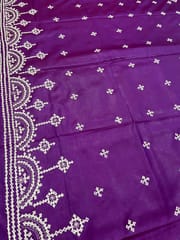 MAHAL Kutchwork Saree