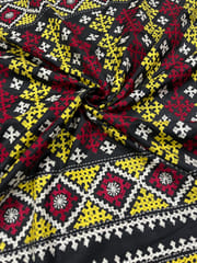 GEOMETRIC Kutchwork Saree