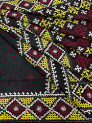 GEOMETRIC Kutchwork Saree