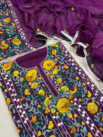 Phulkari Dress Material