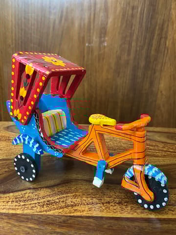 Wooden Rickshaw - SMALL