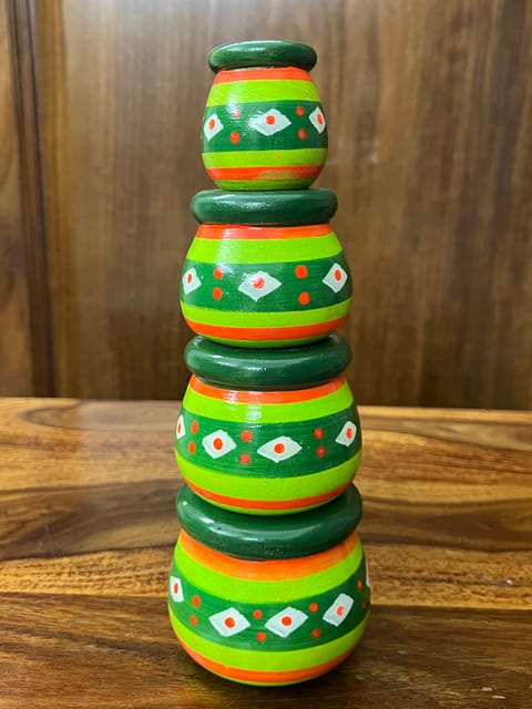 Handpainted Pots - SET OF 4