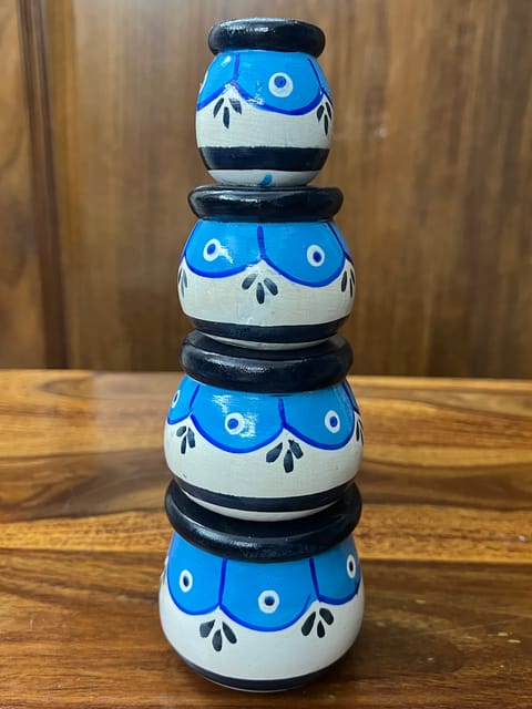Handpainted Pots - SET OF 4