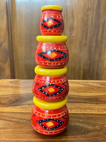 Handpainted Pots - SET OF 4