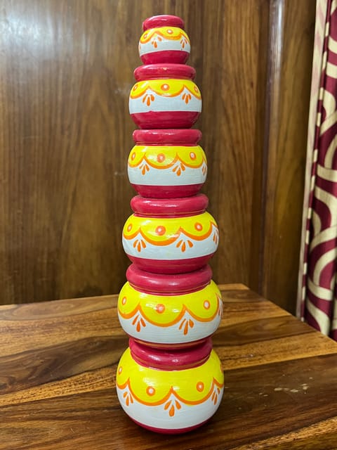 Handpainted Pots - SET OF 6