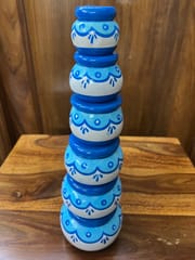 Handpainted Pots - SET OF 6