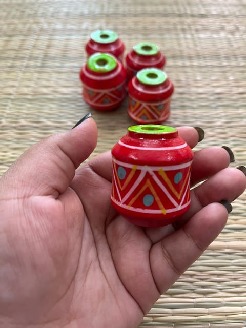 Miniature Wooden Pot