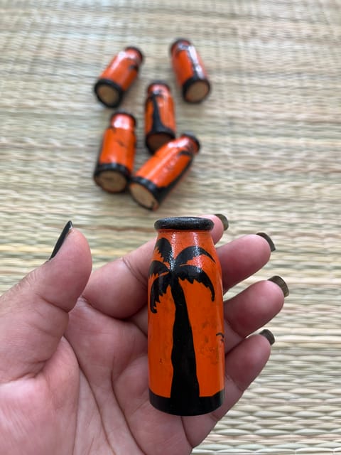 Miniature Wooden Pot