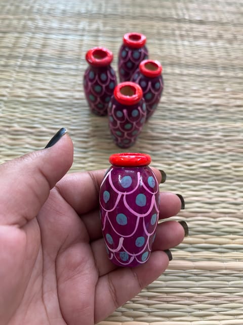 Miniature Wooden Pot