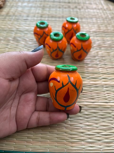 Miniature Wooden Pot