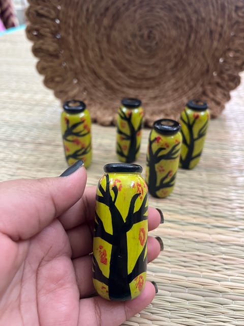 Miniature Wooden Pot