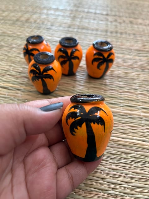Miniature Wooden Pot