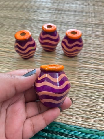 Miniature Wooden Pot