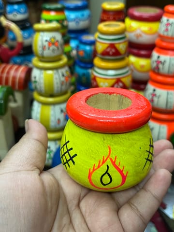 Miniature Wooden Pot
