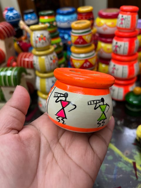 Miniature Wooden Pot