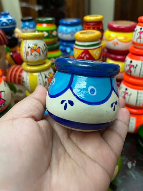 Miniature Wooden Pot