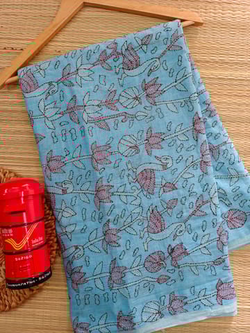 Mul Cotton Kanthawork Saree