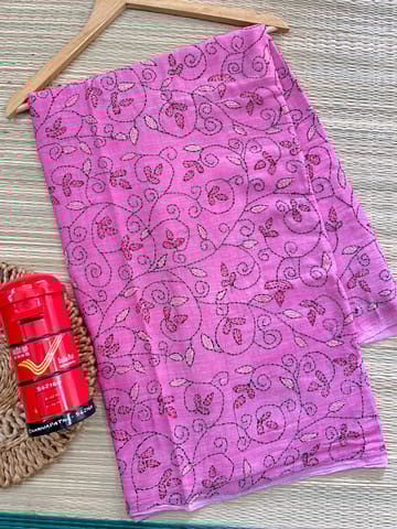 Mul Cotton Kanthawork Saree