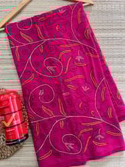 Khadi Cotton Kanthawork Saree